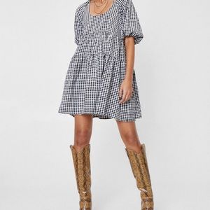 Nasty Gal black and white dress